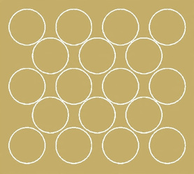 Naklejka koła 10 cm naklejki kółka kropki 18 sztuk złoty połysk