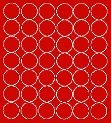 Naklejka koła 3 cm naklejki kółka kropki 42 szt czerwony matowy