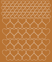 Serca naklejki na rower kask okna ściany 116 szt. miedziany z połyskiem