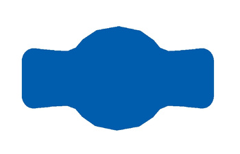 Etykieta na słoik 7x4 cm na przetwory 72 szt. niebieski matowy