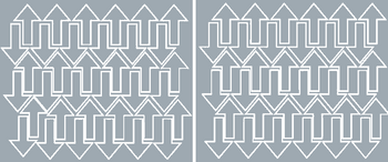 Naklejki strzałki, strzałka 5x3 cm 72 szt. srebrny z połyskiem