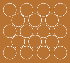 Naklejki koła 10 cm kółka grochy kropki 18 szt. miedziany z połyskiem