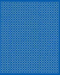 Naklejka koła 7 mm naklejki kółka kropki 720 szt niebieski matowy