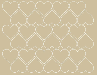 Naklejki serca walentynki 4 cm naklejka 30 sztuk beżowy połysk