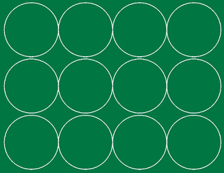 Naklejka koła 12 cm naklejki kółka kropki 12 szt zielony matowy
