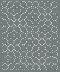 Naklejka koła 4 cm naklejki kółka grochy kropki 99 sztuk szary matowy