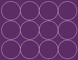 Naklejka koła 12 cm naklejki kółka kropki 12 szt fioletowy matowy