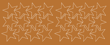 Naklejki gwiazdki 7 cm gwiazdy samoprzylepne 24 szt. miedziany matowy