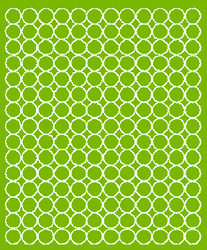 Naklejki koła 1.5 cm kółka grochy kropki 180 szt. limonkowy zielony matowy