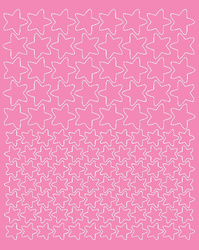 Naklejka na rower kask naklejki gwiazdki 124 sztuk różowy matowy