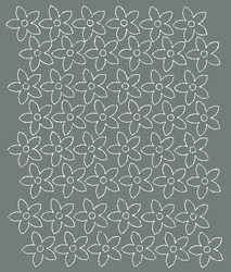 Naklejka na ścianę kwiaty 3 cm kwiatki 48 sztuk szary połysk