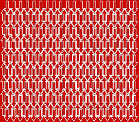 Naklejka strzałki 1x2cm 340 sztuk naklejki czerwony z połyskiem