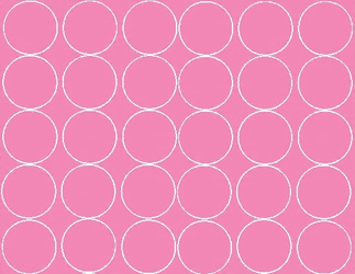 Naklejka koła 7 cm naklejki kółka kropki 30 sztuk różowy matowy