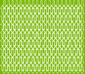 Naklejki strzałki, strzałka 1x2 cm 340 szt. limonkowy zielony z połyskiem