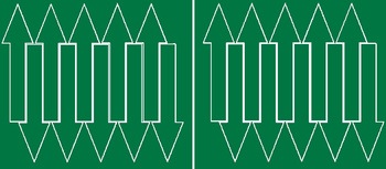 Naklejka strzałki 15x4cm 20 sztuk naklejki zielony matowy