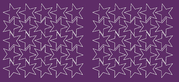 Naklejki gwiazdki 5 cm gwiazdy samoprzylepne 50 szt. fioletowy z połyskiem