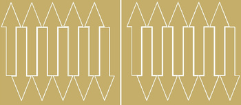 Naklejka strzałki 15x4cm 20 sztuk naklejki złoty z połyskiem.