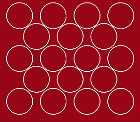 Naklejka koła 10 cm naklejki kropki 18 szt ciemno czerwony połysk