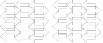Naklejka strzałki 7x4,5cm 42 sztuki naklejki biały matowy.