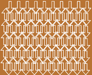 Naklejki strzałki, strzałka 3x2 cm 110 szt. miedziany z połyskiem