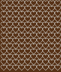 Naklejki serca walentynki 2 cm naklejka 130 szt brązowy połysk