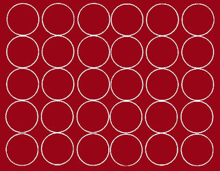 Naklejka koła 8 cm naklejki kółka kropki 30 sztuk ciemno czerwony połysk