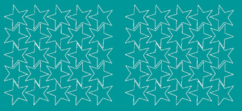 Naklejki gwiazdki 5 cm gwiazdy samoprzylepne 50 szt. turkusowy matowy