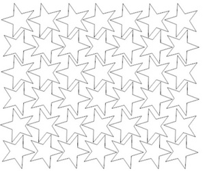 Naklejki gwiazdki 4 cm gwiazdy samoprzylepne 42 szt. biały z połyskiem