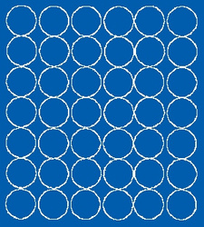 Naklejka koła 3 cm naklejki kółka kropki 42 szt niebieski matowy