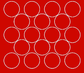 Naklejka koła 10 cm naklejki kółka grochy kropki 18 sztuk czerwony matowy