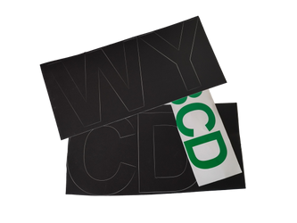 Wybrane cyfry i litery samoprzylepne dowolny rozmiar i kolor