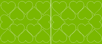 Naklejki serca walentynki 7 cm naklejka 24 sztuki  limonkowy zielony z połyskiem