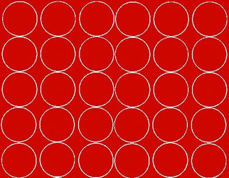 Naklejka koła 7 cm naklejki kółka kropki 30 szt czerwony matowy