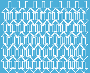 Naklejki strzałki, strzałka 3x2 cm 110 szt. jasnoniebieski matowy
