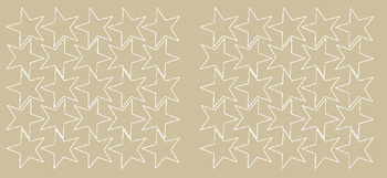 Naklejki gwiazdki 5 cm gwiazdy samoprzylepne 50 szt. beżowy matowy