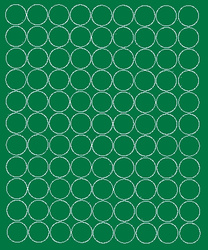 Naklejka koła 2 cm naklejki kółka kropki 99 szt zielony matowy