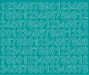 Naklejka cyfry samoprzylepne 2 cm naklejki turkusowy z połyskiem