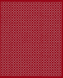 Naklejka koła 7 mm naklejki kropki 720 szt ciemno czerwony połysk