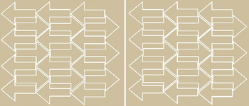 Naklejka strzałki 7x4,5cm 42 sztuki naklejki beżowy z połyskiem