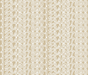 Naklejka cyfry samoprzylepne 1,5 cm naklejki beżowy matowy