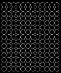 Naklejka koła 1,5 cm naklejki kółka kropki 180 szt czarny matowy