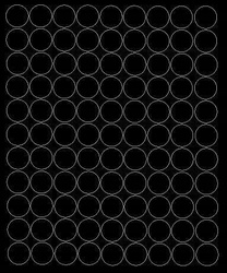 Naklejka koła 2 cm naklejki kółka kropki 99 sztuk czarny matowy