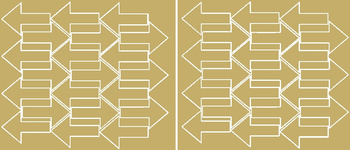 Naklejka strzałki 7x4,5cm 42 sztuki naklejki złoty z połyskiem