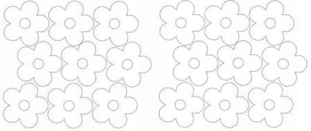 Naklejka na ścianę kwiaty naklejki kwiatki 18 sztuk biały matowy