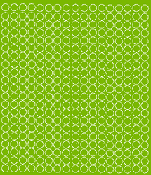 Naklejki koła 4 cm kółka grochy kropki 99 szt. limonkowy zielony matowy