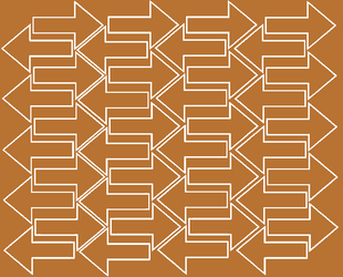Naklejki strzałki, strzałka 10x7 cm 40 szt. miedziany matowy