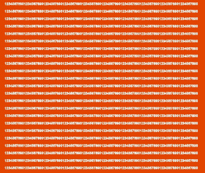 Naklejka cyfry samoprzylepne 3 mm naklejki pomarańczowy matowy