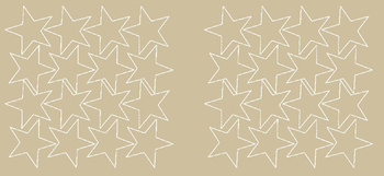 Naklejki gwiazdki 6 cm gwiazdy samoprzylepne 32 szt. beżowy matowy