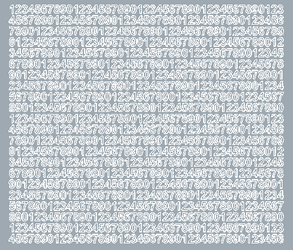 Naklejki cyfry samoprzylepne 7 mm srebrny z połyskiem