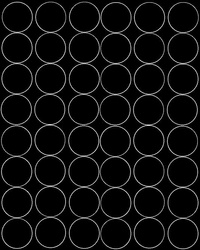 Naklejka koła 6 cm naklejki kółka kropki 48 sztuk czarny połysk